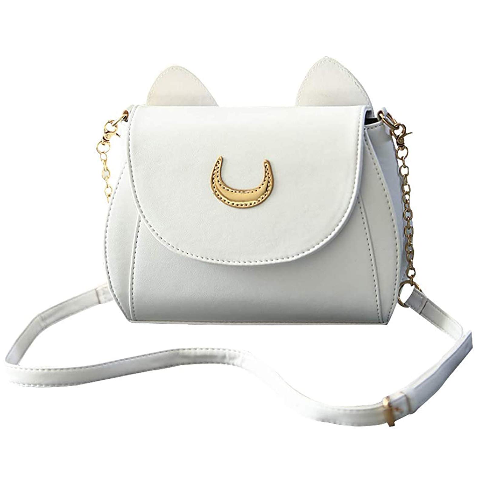 Luna Cat Purse for Women - PU Leather Cosplay Messenger Bag - Sailor Moon Inspired Shoulder Bag for Anime Fans & Fashion Accessories | Perfect for Cosplay, Conventions & Daily Use