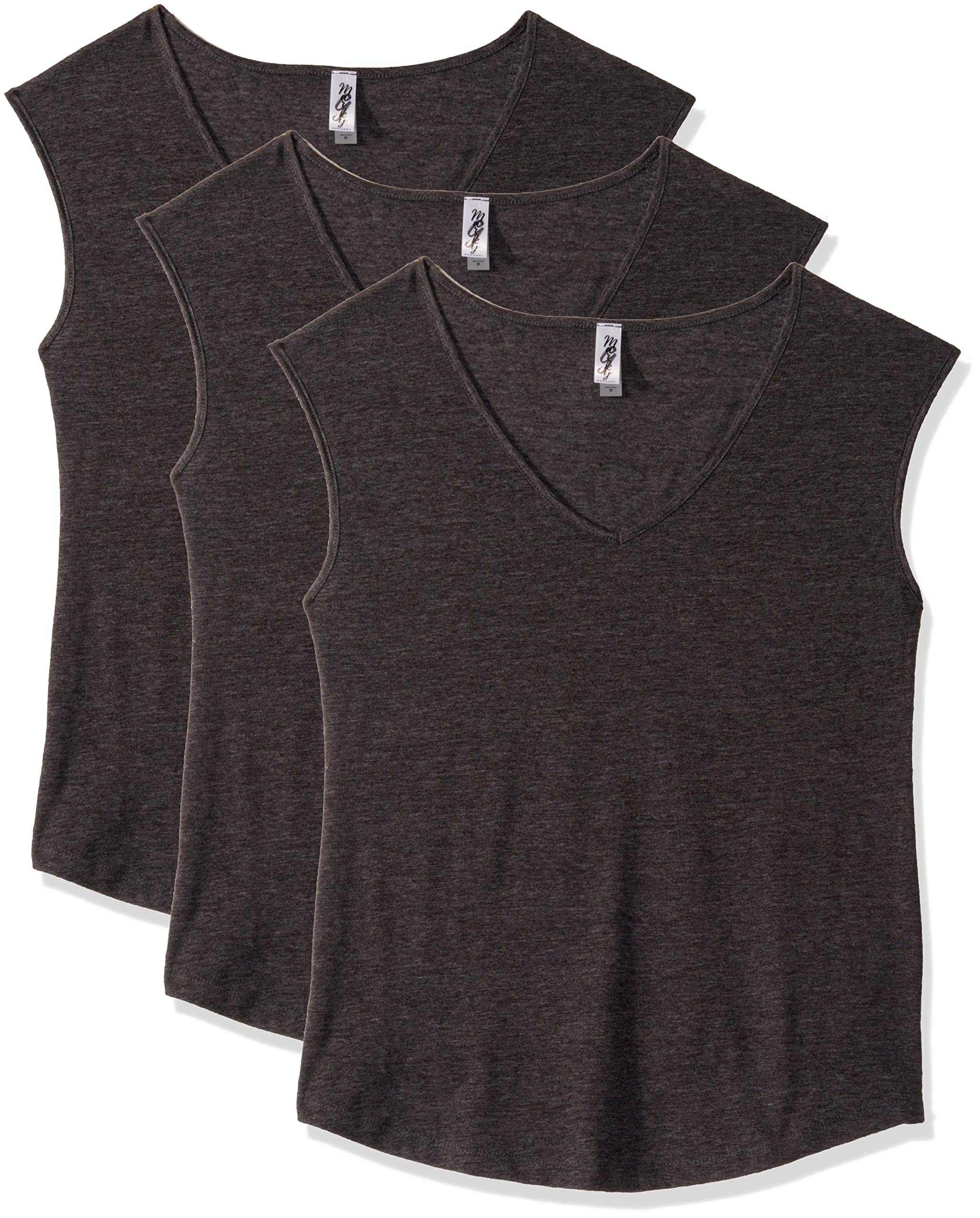 Marky G Apparel Women's Sleeveless V-Neck Festival Tops (3-Pack) - Boho Summer Outfits for Music Festivals & Beach Vacations