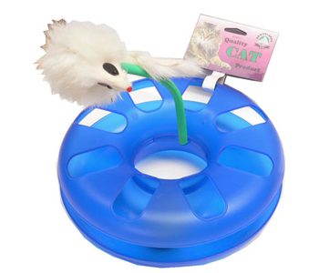 Brooklands Interactive Cat Track Maze with Furry Mouse Toy - Fun Exercise & Mental Stimulation for Indoor Cats - Perfect for Playtime, Training & Stress Relief