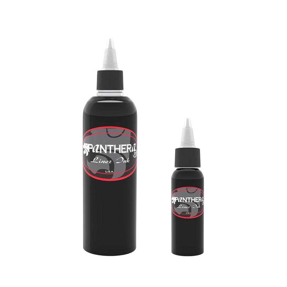 Premium Black Tattoo Ink - Panthera Professional 5oz Bottle - Waterproof & Long-Lasting - Ideal for Tattoo Artists & Body Art Professionals - Perfect for Studio Use & Tattoo Enthusiasts