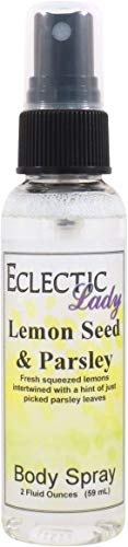 Natural Lemon Seed & Parsley Body Spray - 2oz Refreshing Mist for Women & Men | Perfect for Gym, Travel & Daily Use