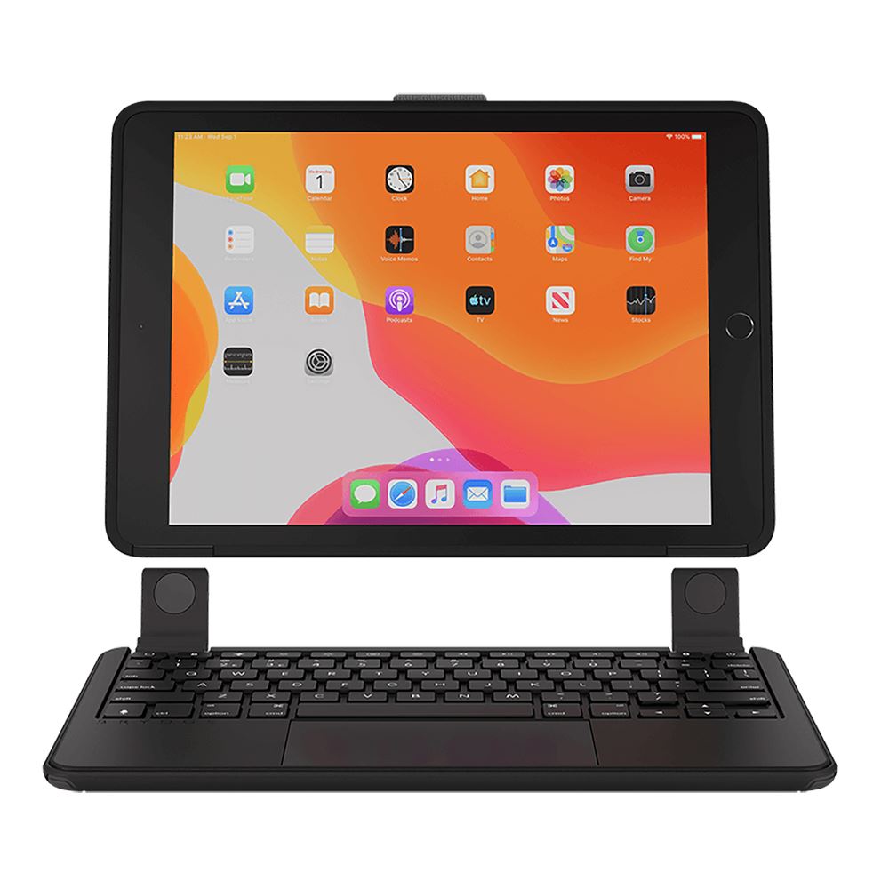 Brydge 10.2 MAX+ Wireless Bluetooth Keyboard Case with Multi-Touch Trackpad for iPad 8th & 7th Generation - Perfect for Work, Travel & Home Office Use