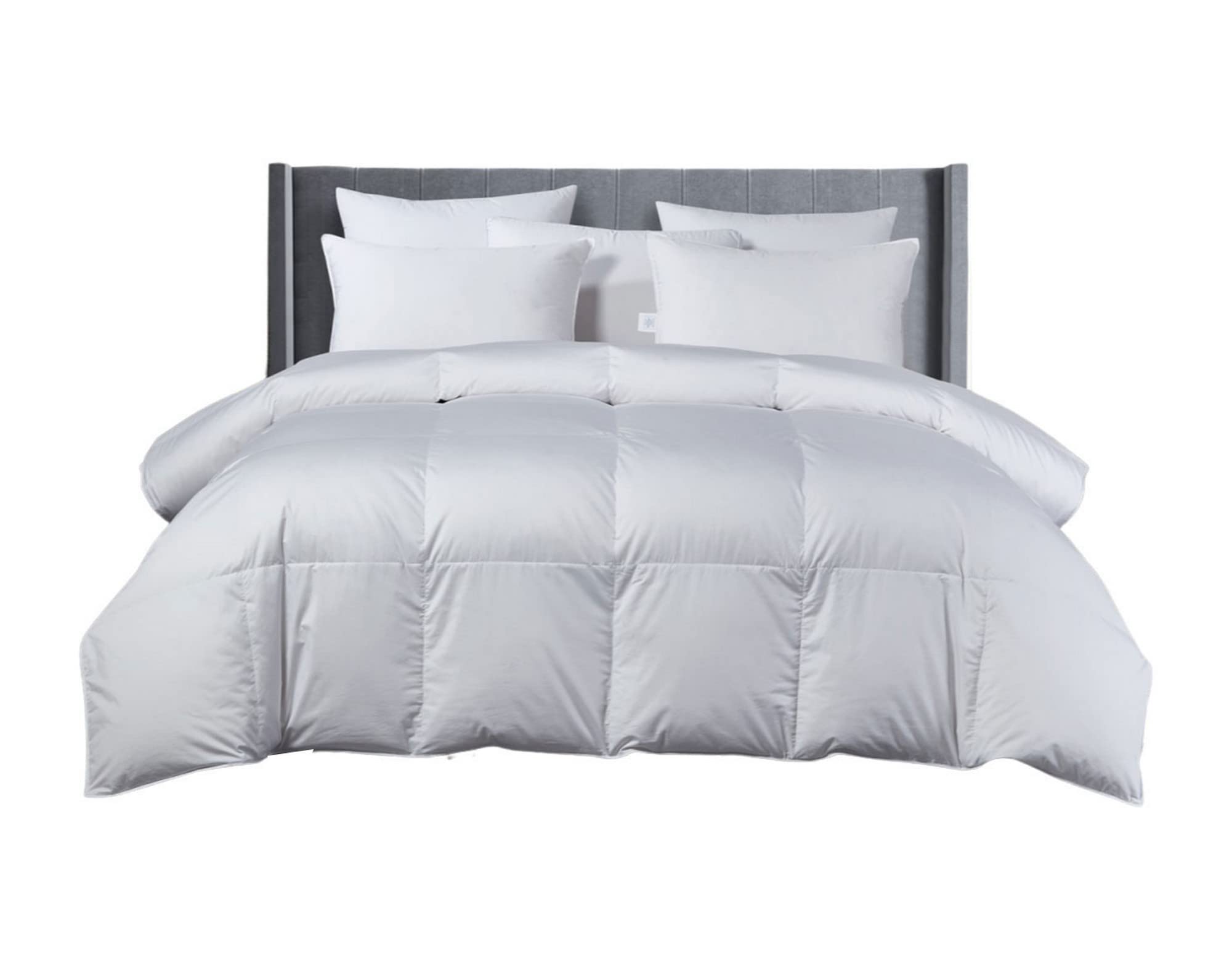 Beautyrest White Goose Down Comforter Twin Size - 650 Fill Power All-Season Fluffy Down Duvet Insert | Hypoallergenic Sateen Cotton Cover | Made in USA | Perfect for Cozy Bedroom, Guest Room & Winter Warmth
