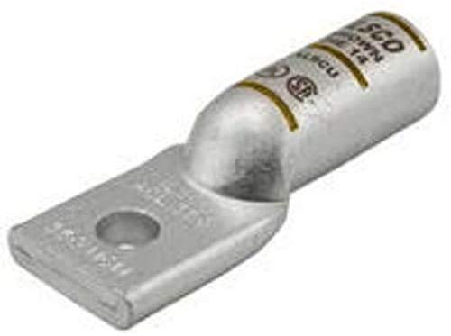 BLUA-2/0S5 2/0 AWG Aluminum Compression Lug - Heavy Duty Electrical Connector for Industrial Use (Pack of 5) - Perfect for Power Distribution, Solar Panels & Electrical Wiring Projects