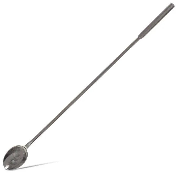 Premium Stainless Steel Oval Cup Mixing Spoon - 12 Inch Professional Kitchen Tool for Baking, Cooking, and Mixing - Ideal for Chefs, Home Cooks, and Bakers