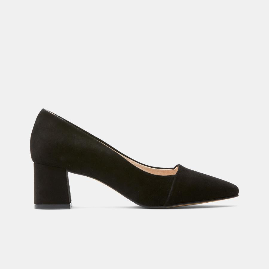 Allison Suede Pump Shoes for Women - Black Elegant Heels | Perfect for Office, Party & Special Occasions