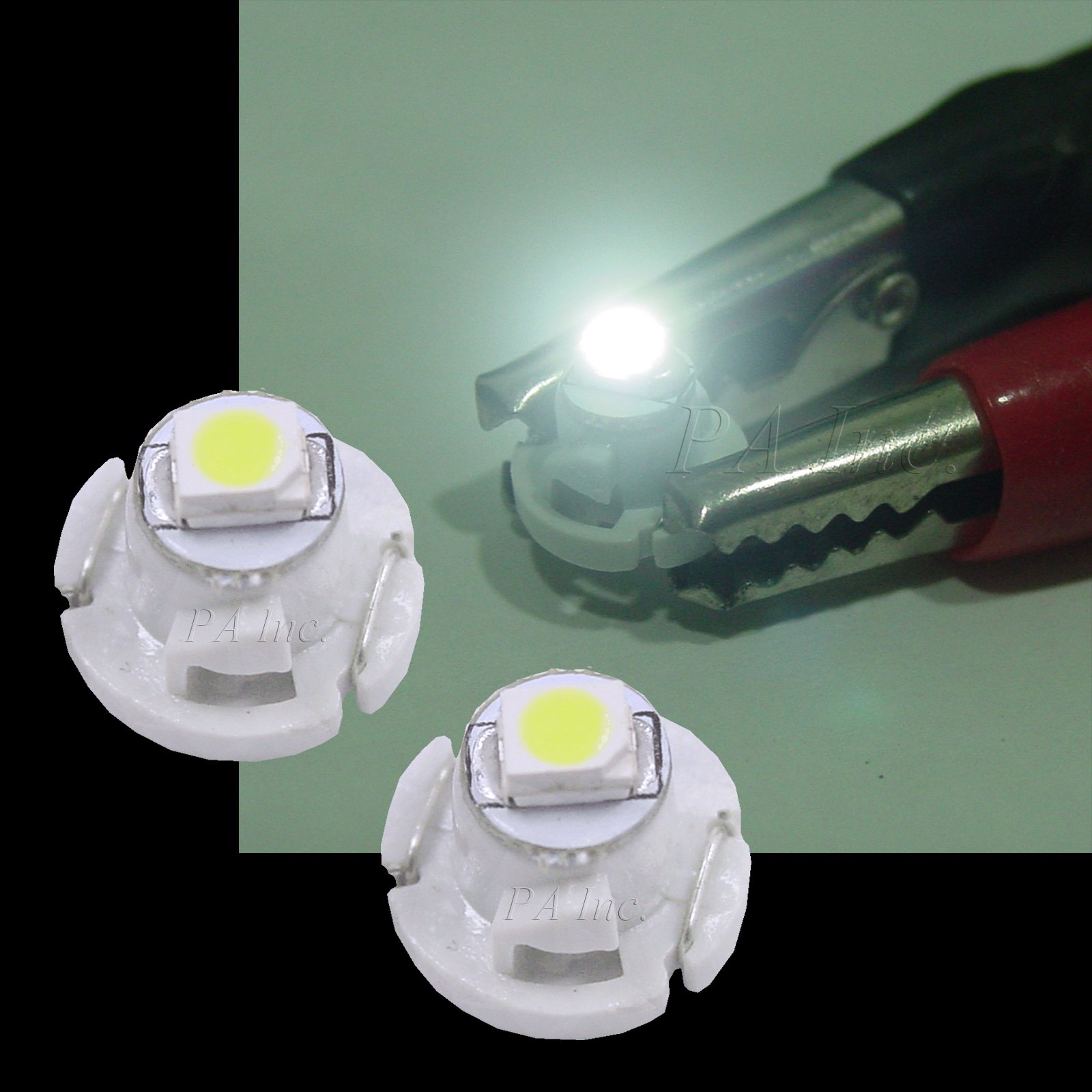 4PCS T4.7 12V LED Dashboard Cluster Gauge Lights Bulbs - PA LED Replacement for 79607 SHJ-S01 (White) | Perfect for Car Interior Lighting, Instrument Panel Illumination & Night Driving Visibility