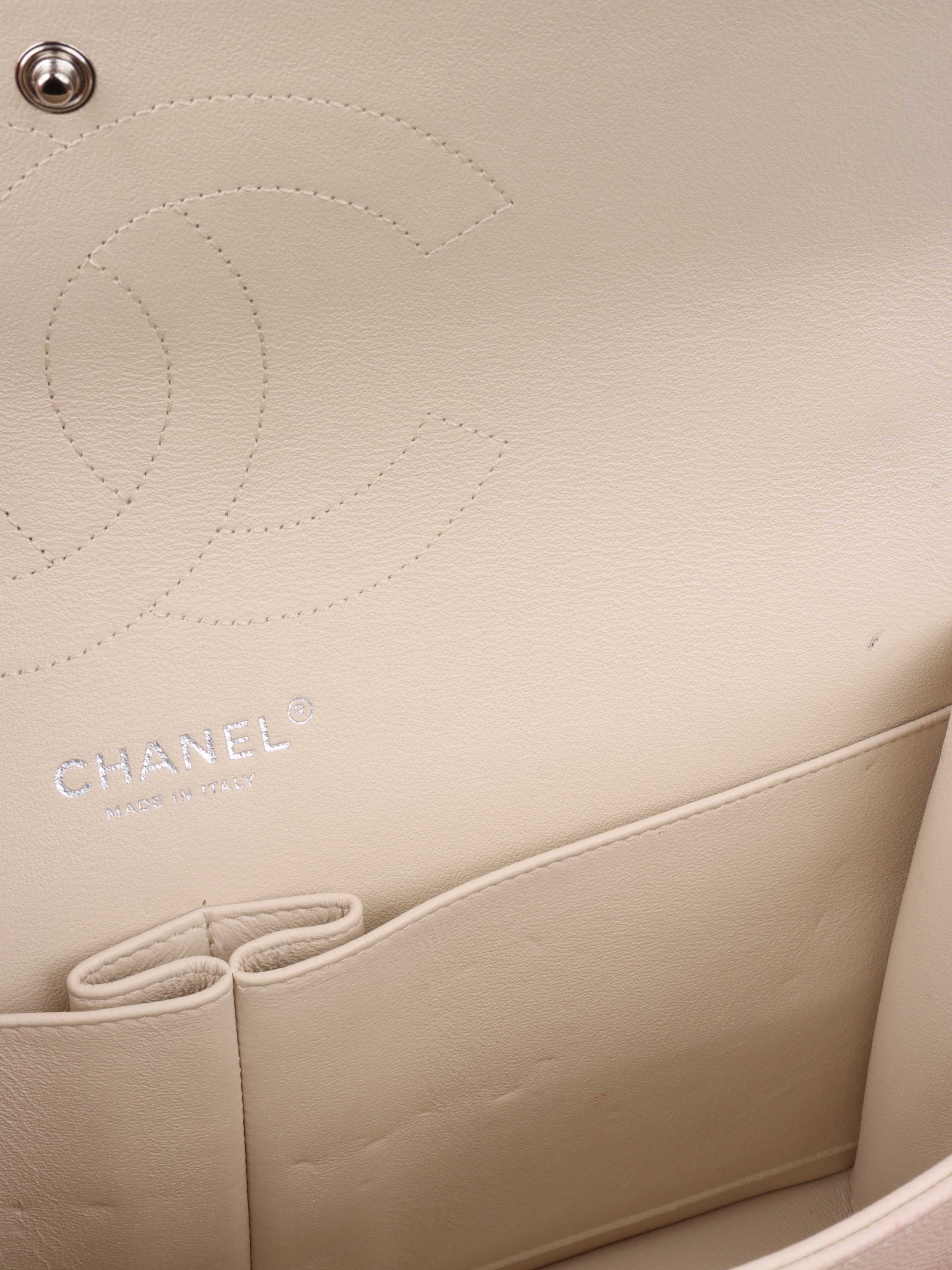 Chanel Jumbo Ivory Caviar Classic Flap Bag - Luxury Designer Handbag for Women | Perfect for Parties, Weddings & Special Occasions