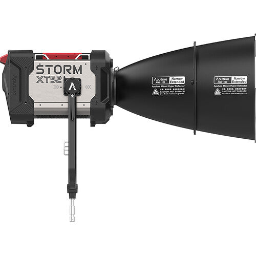 Aputure STORM XT52 Professional LED Monolight - 500W Full White Point Source Light with Dual Flight Case Kit (Bare Ends Cable Included) - Perfect for Studio Photography, Video Production, and Live Streaming