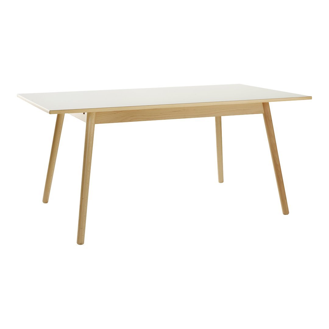 Modern C35B 6-Person Dining Table Set - Solid Wood Kitchen Table with 6 Chairs for Home, Restaurant, and Office Use