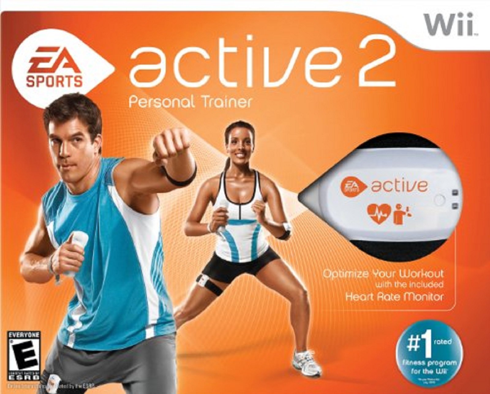 Wii Active 2 Personal Trainer with Resistance Bands - Full Body Workout Game for Home Fitness, Weight Loss & Cardio Training - Compatible with Nintendo Wii Console (Great for Home Gym & Family Exercise)
