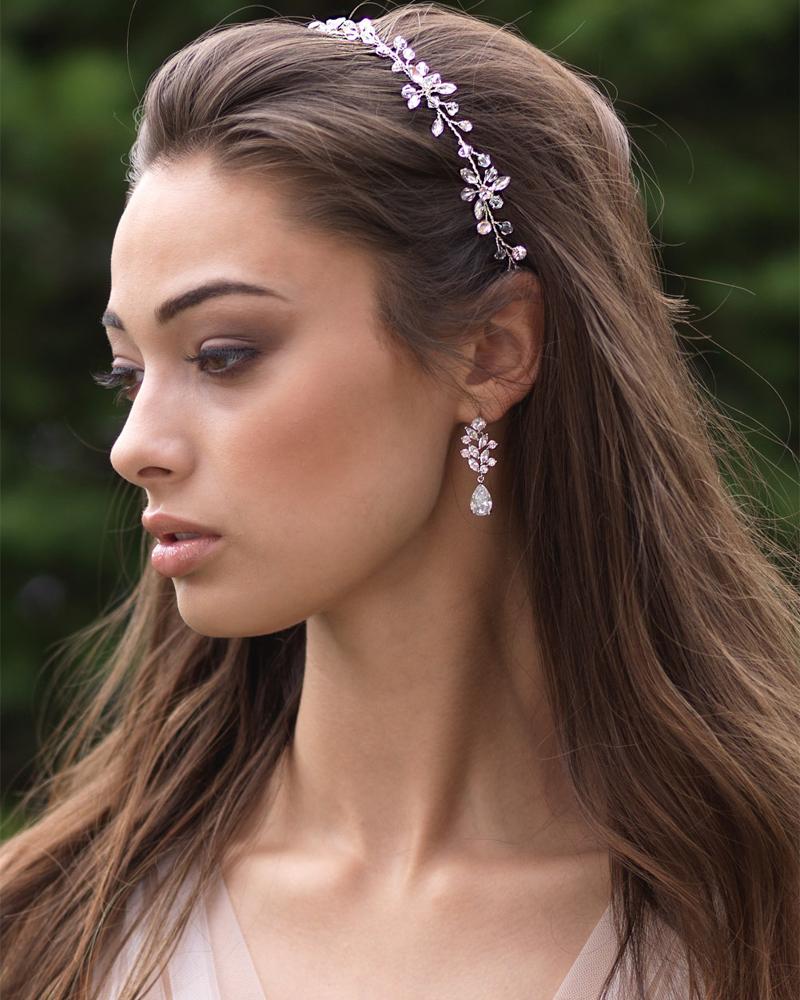 Callie Crystal Hair Vine - Elegant Bridal Hair Accessory for Weddings, Prom & Special Occasions | Sparkling Rhinestone Headpiece for Women & Girls