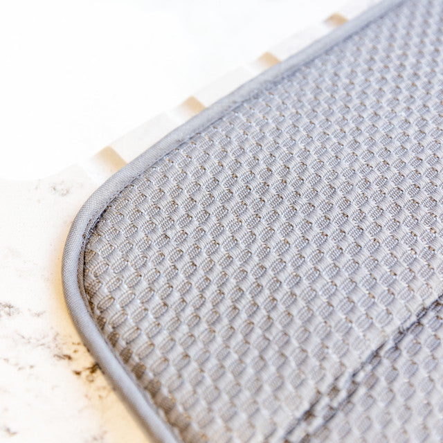 Premium Silicone Dish Drying Mat - Non-Slip, Absorbent Kitchen Counter Mat for Dishes, Cups & Utensils | Perfect for Countertop Protection & Drying Rack Alternative | Ideal for Small Kitchens & RV Use