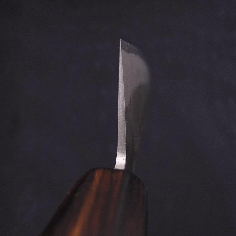 Premium Santoku Knife 165mm - Blue Steel #2 Nashiji Stainless Clad with Sumi Urushi Handle - Japanese Chef Knife for Slicing, Dicing & Chopping Vegetables, Meat & Fish - Perfect Kitchen Tool for Home Cooks & Professional Chefs