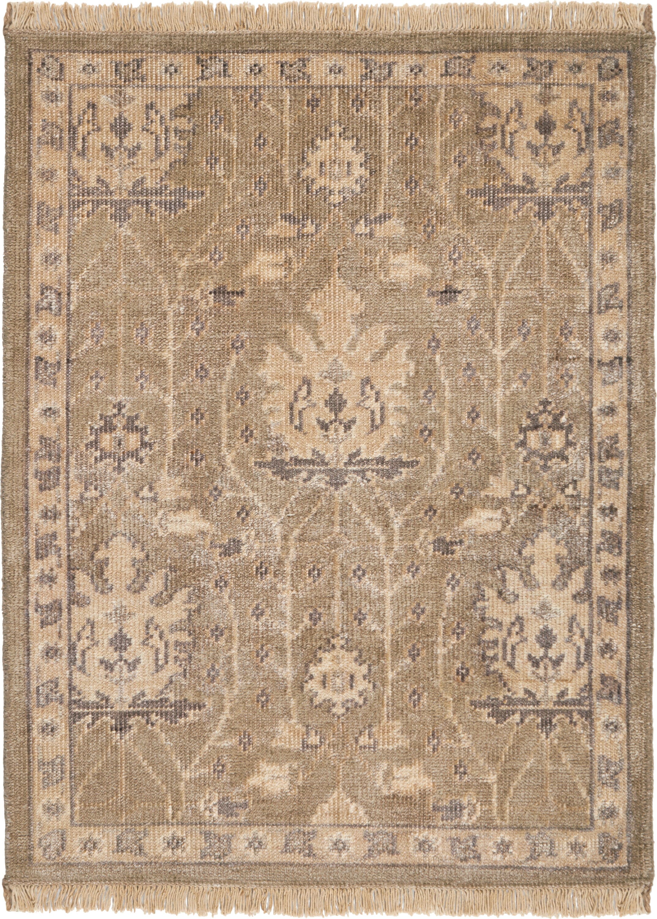 Nourison Aldora 2' x 3' Vintage Area Rug in Opal Grey - Soft Indoor Carpet for Living Room, Bedroom & Office Decor