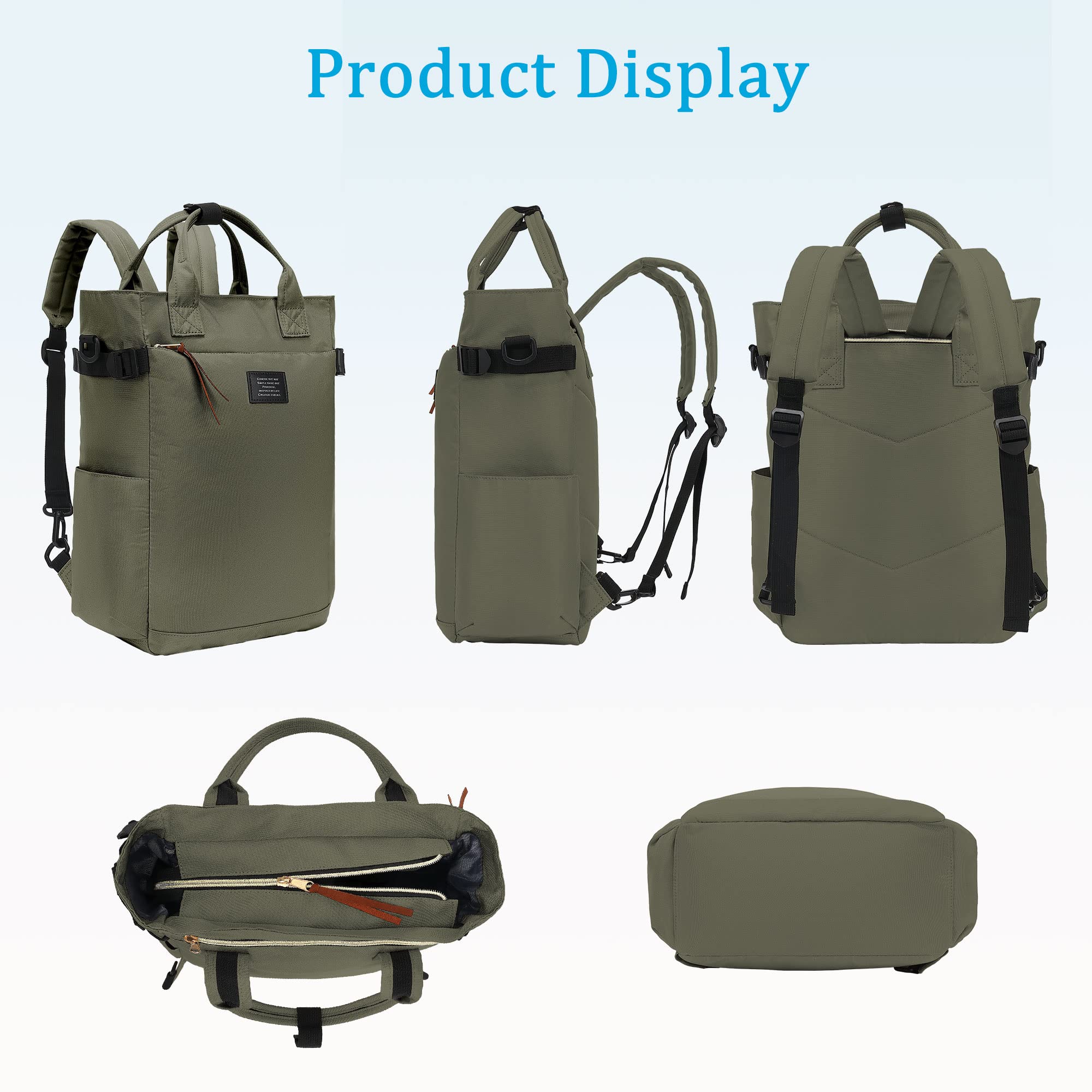 **BASICPOWER Women's Backpack Purse & Tote Bag - 15.6 Inch Laptop Backpack for Work, Travel, School - Stylish Bookbag for Nurses, Teachers & Professionals (Casual & Office Use)**    *Perfect for commuting, business trips, college classes, and everyday essentials!*