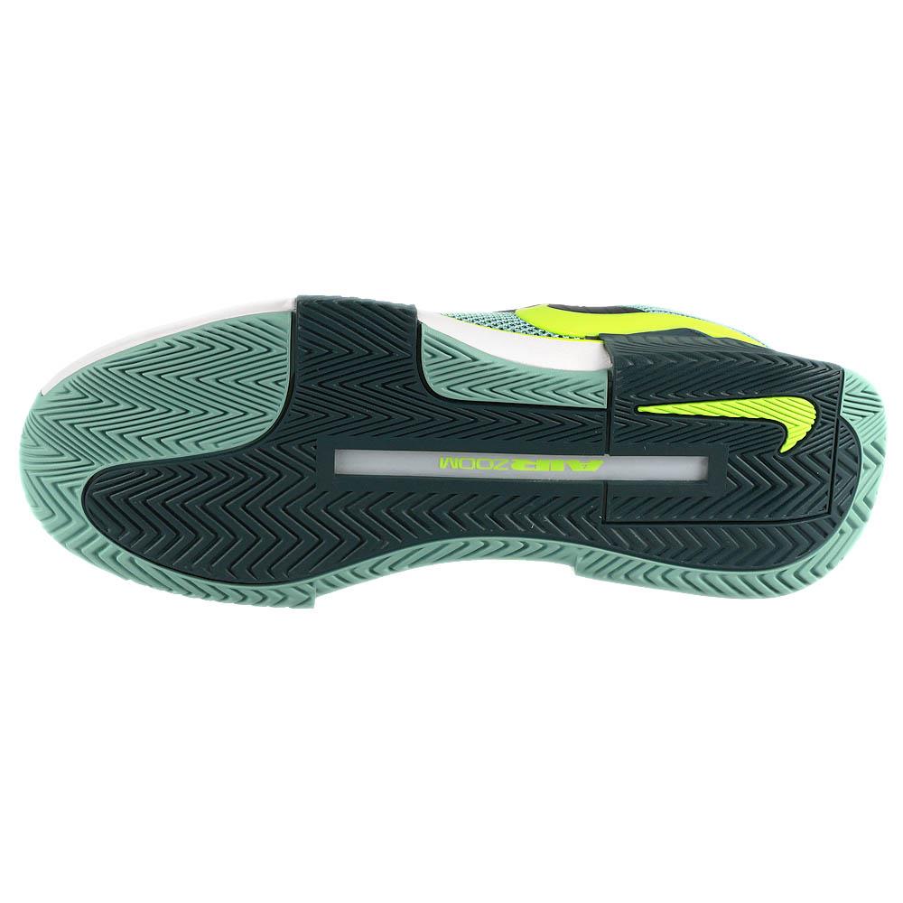 Nike Men's Air Zoom GP Challenge 1 Basketball Shoes - Denim Turquoise/Volt - High-Performance Court Sneakers for Training & Games