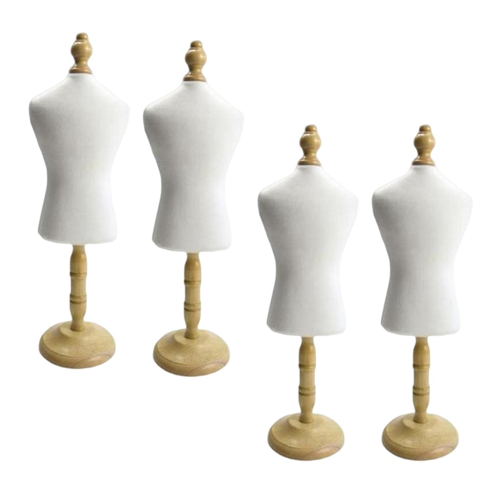 Homyl 4-Piece Mini Fashion Cat Dress Form Set - Pet Clothes Mannequin for Sewing & Display | Perfect for Doll Clothes Making, Pet Fashion Design, and Miniature Sewing Projects