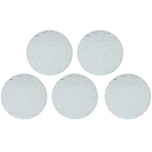 Premium Eyelash Extension Glue Palette - High-Quality Glass Material for Secure & Long-Lasting Hold (Silver) | Perfect for Professional Makeup Artists & DIY Beauty Enthusiasts