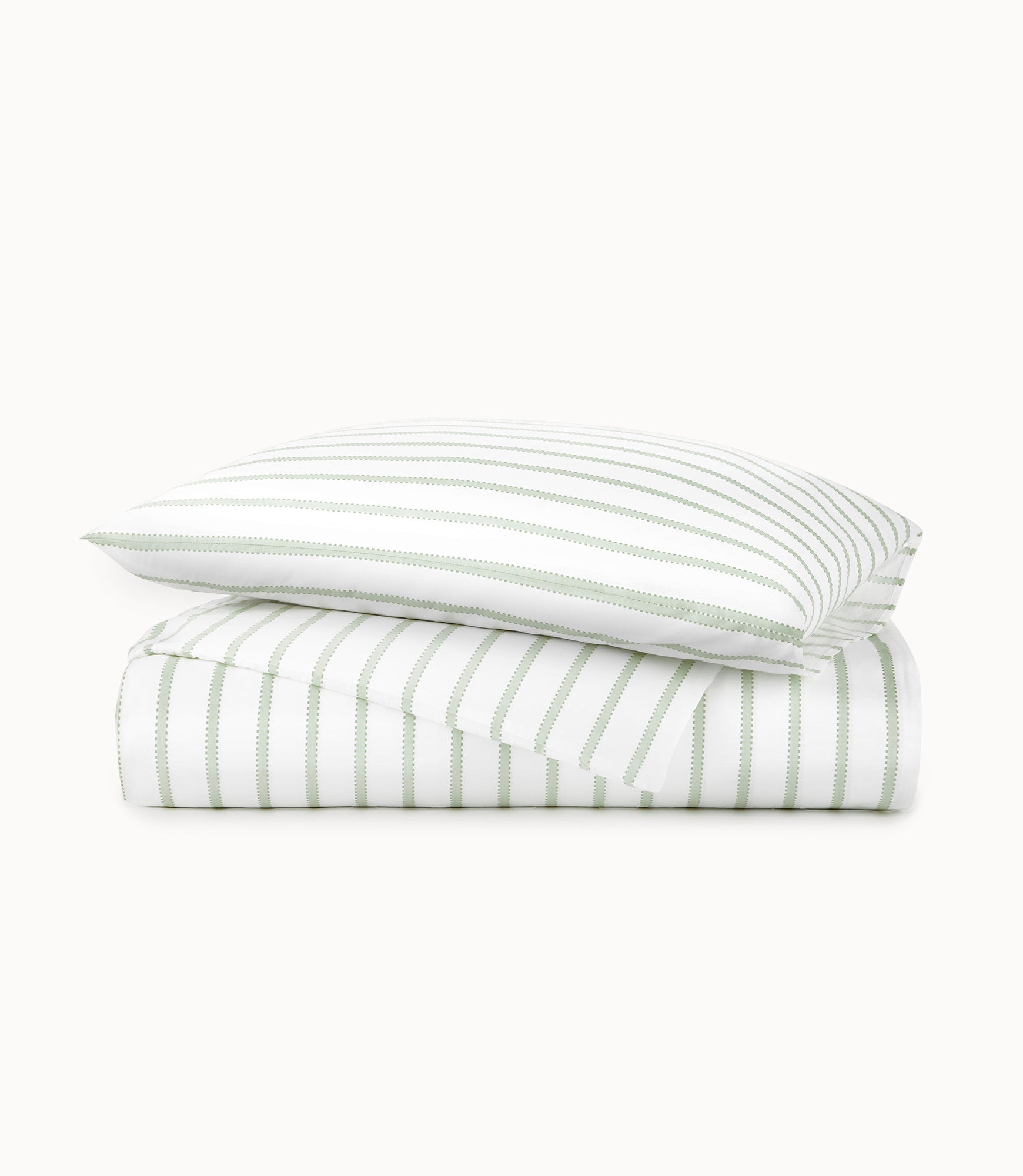 Premium Ribbon Stripe Percale Duvet Cover Set - Soft 100% Cotton Bedding for Queen/King Size - Breathable & Wrinkle-Resistant - Perfect for Modern Bedrooms & Guest Rooms