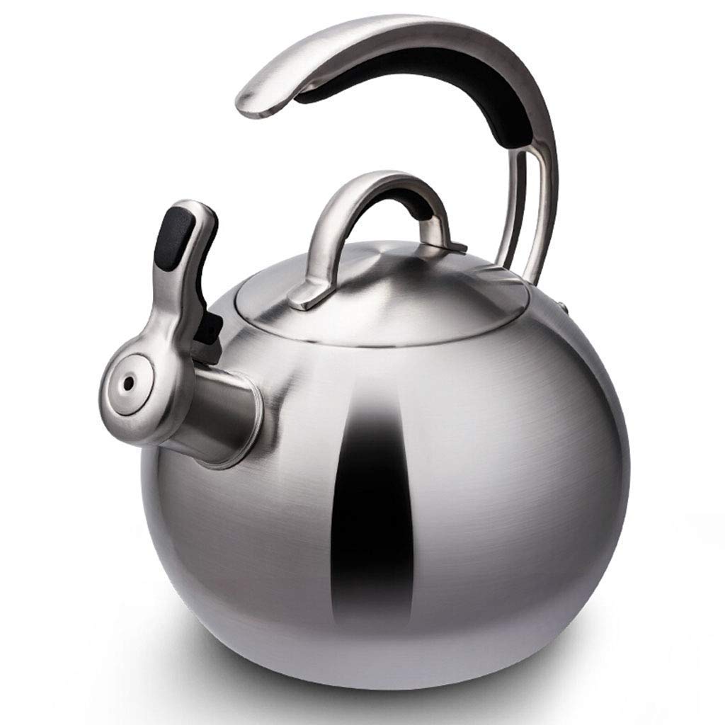 Premium Stainless Steel Whistling Tea Kettle for Stovetop - 2.5QT Pour Over Coffee & Tea Pot with Ergonomic Handle - Perfect for Home Kitchen, Camping & Gift Giving