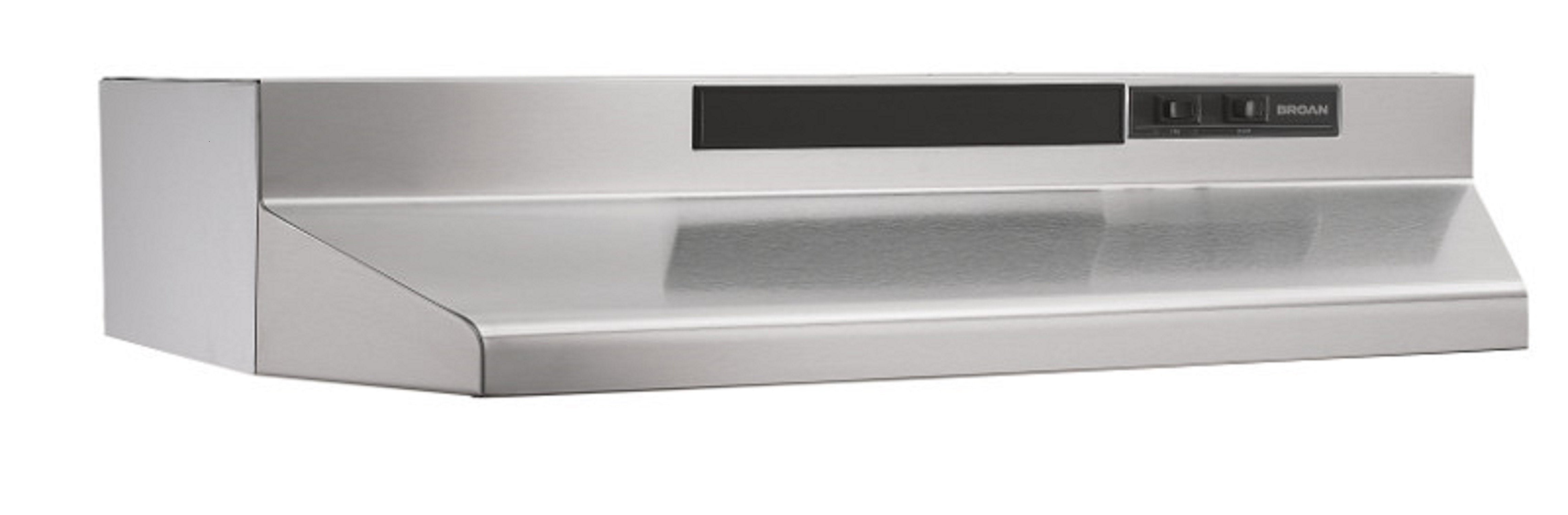 Broan 24-Inch Stainless Steel Under Cabinet Range Hood - 210 CFM Powerful Ventilation for Kitchen, BU224SS | Perfect for Small to Medium Kitchens, Cooking Smoke Removal