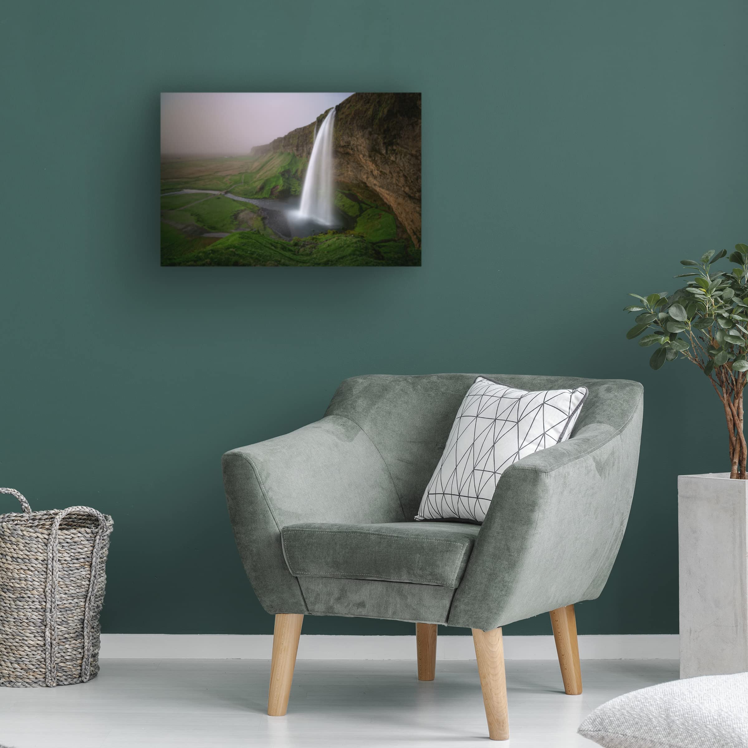 Trademark Fine Art 'With Ash From The Volcano' Canvas Wall Art by Raymond Hoffmann - Stunning Landscape Painting for Living Room, Bedroom & Office Decor
