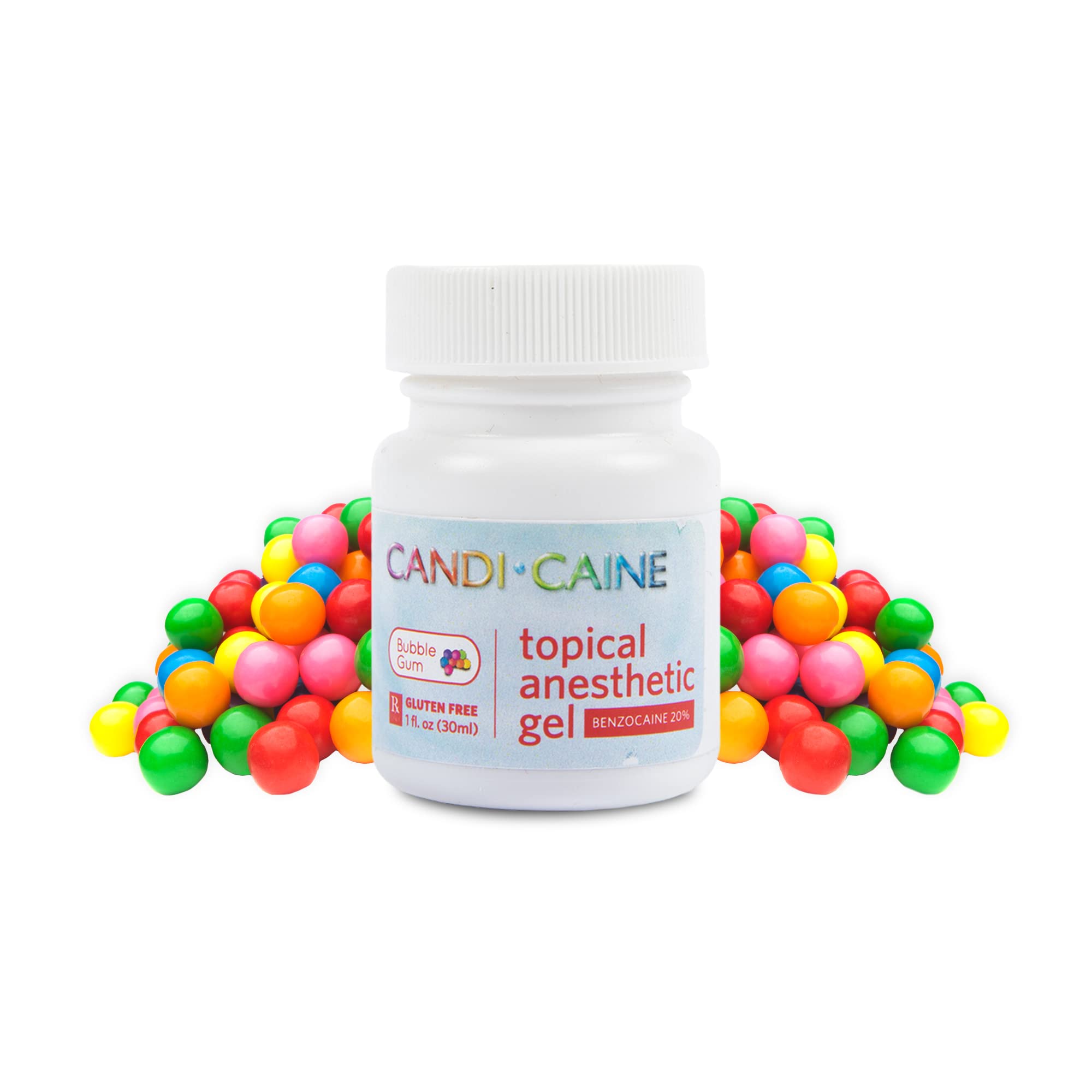 Dynamic Dental Candi Caine Anesthetic Gel - Bubble Gum Flavor for Pain Relief