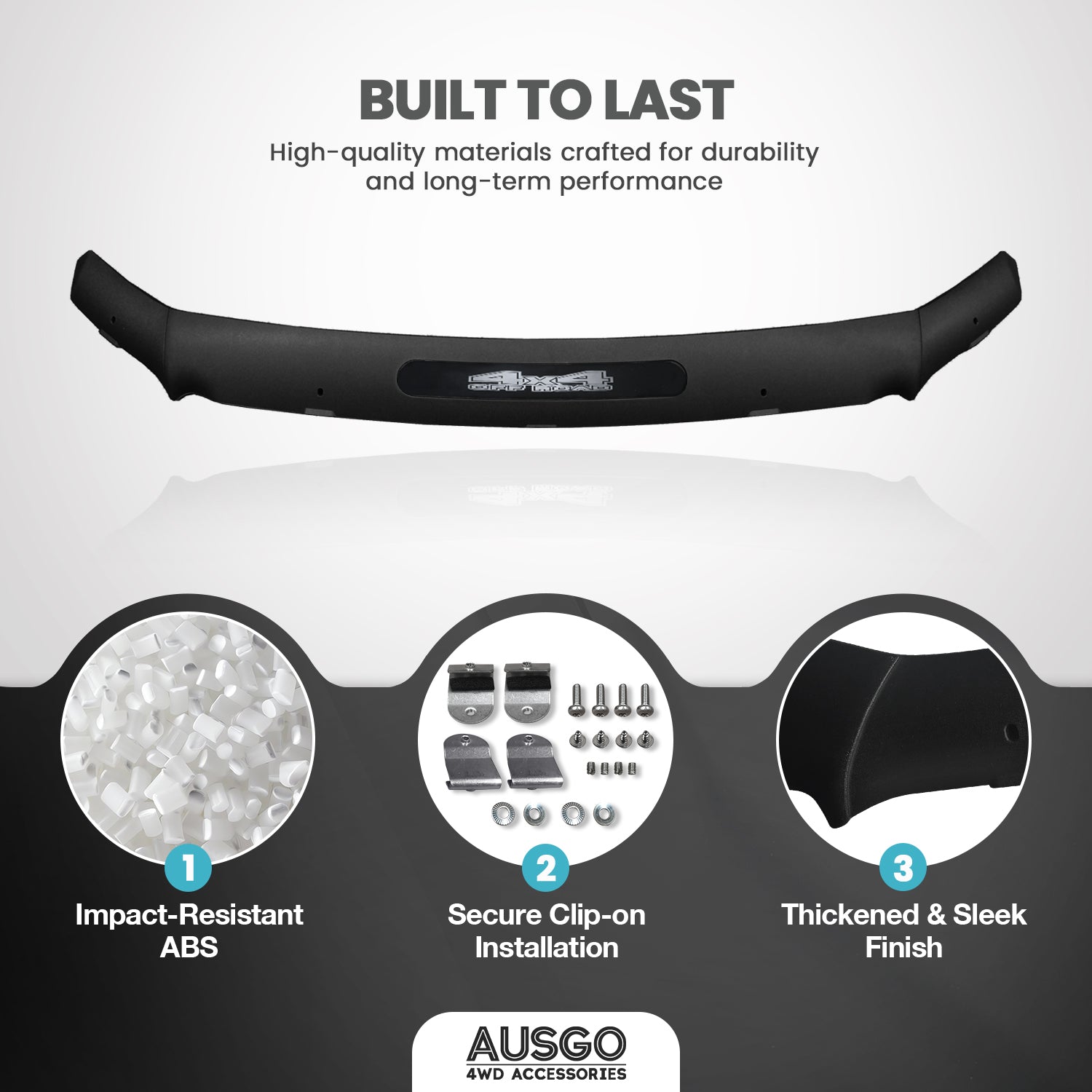 Toyota Land Cruiser Prado 150 Weather Shields & Bonnet Protector (2013-2017) - Durable Car Accessories for All-Weather Protection & Off-Road Adventures