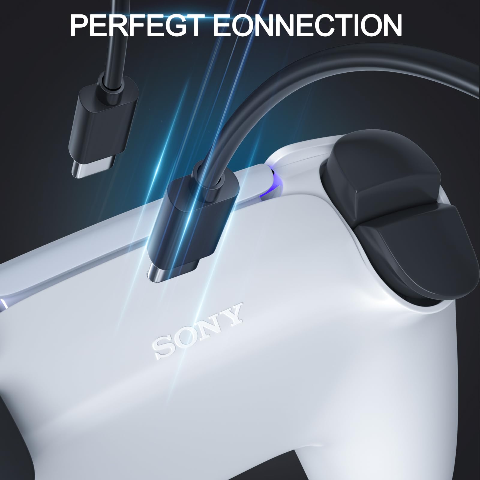 Premium 10FT USB C to USB A Fast Charging Cable for PS5 Controller, Xbox Series X/S, Nintendo Switch Pro - High-Speed Data Sync & Durable Nylon Braided Cord - Perfect for Gaming, Travel & Home Use