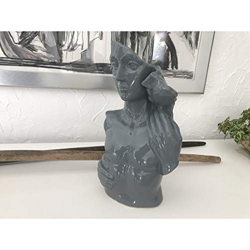 Romantic Couple Ceramic Bust Statue - Elegant Home Decor for Valentine's Day, Wedding Anniversary & Romantic Gifts