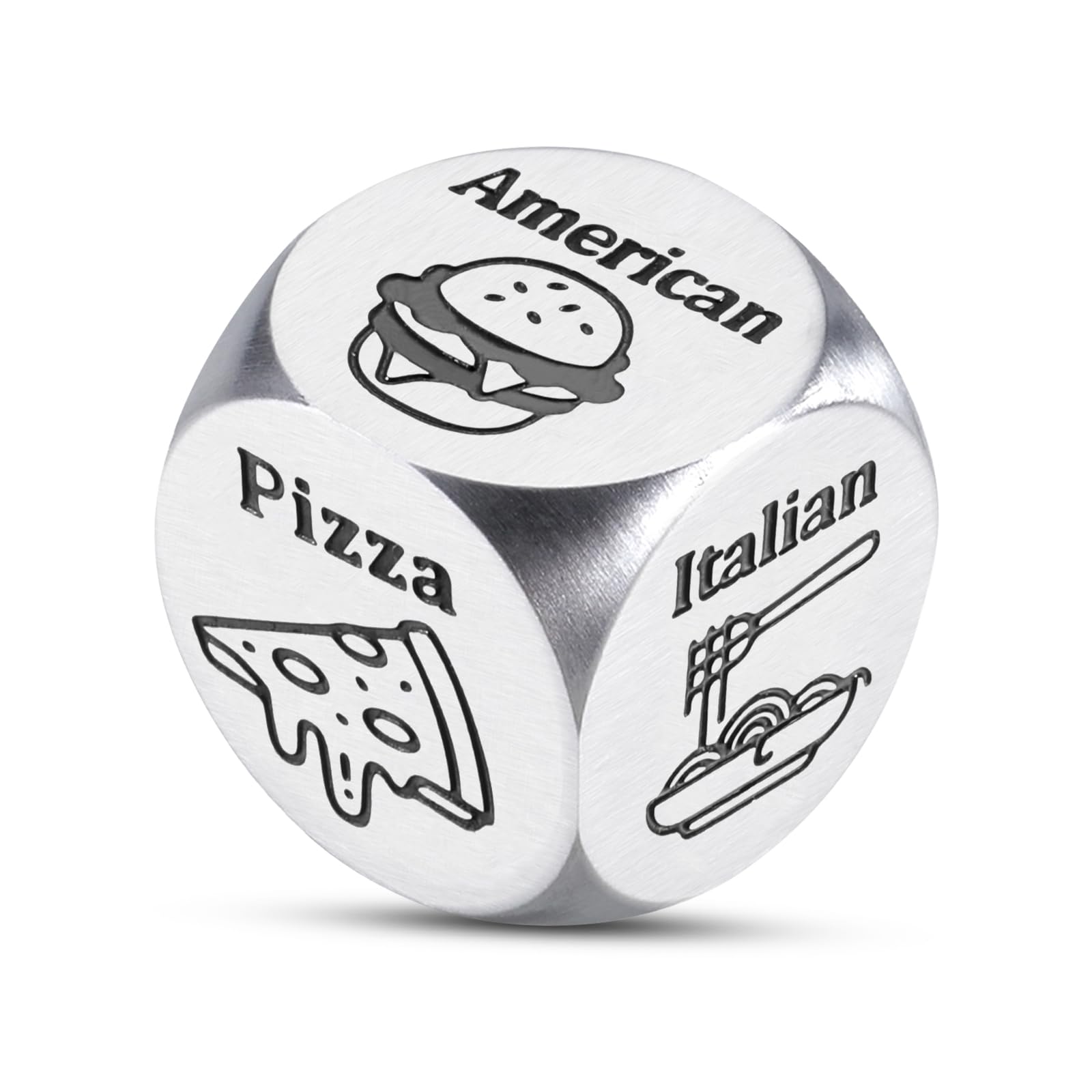 Food Decision Dice - Fun Couples Gift for Valentine's Day, Anniversary & Weddings | Romantic Dinner Dice Game for Him/Her, Husband/Wife, Boyfriend/Girlfriend | Perfect for Date Nights & Relationship Building