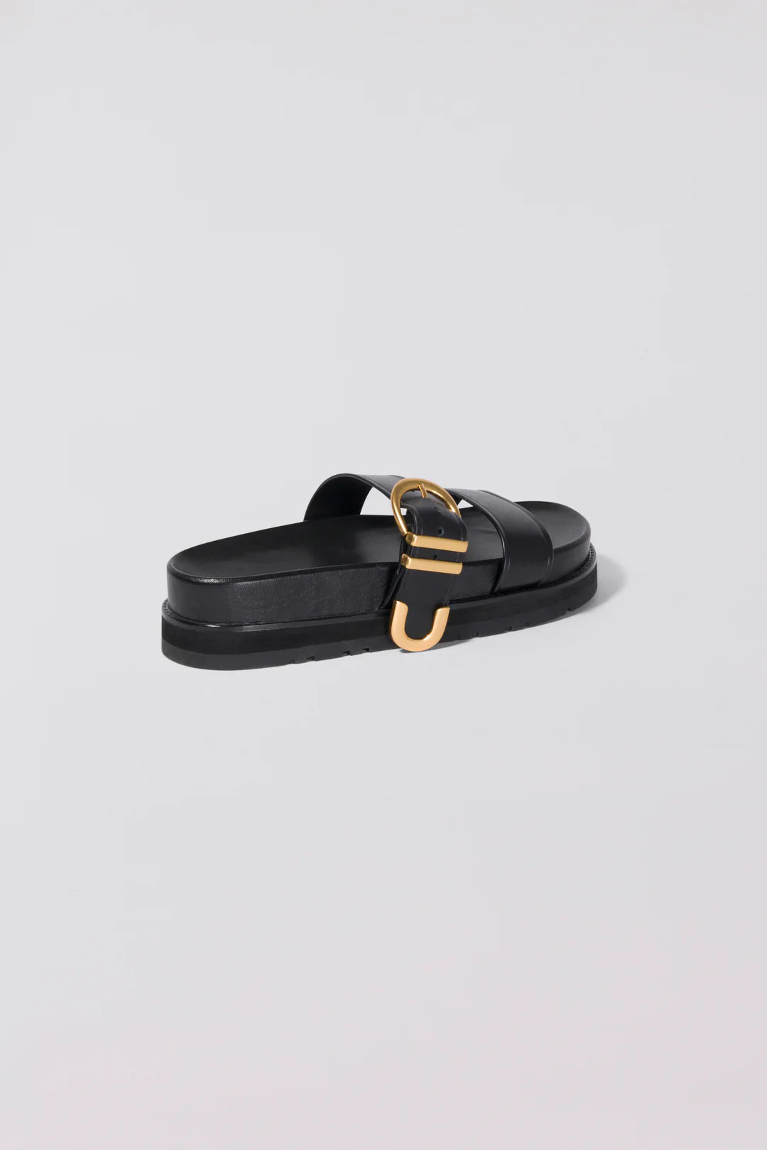 Aida Buckle Sandal Women's Black Strappy Summer Sandals - Perfect for Beach Vacations, Casual Outings & Date Nights