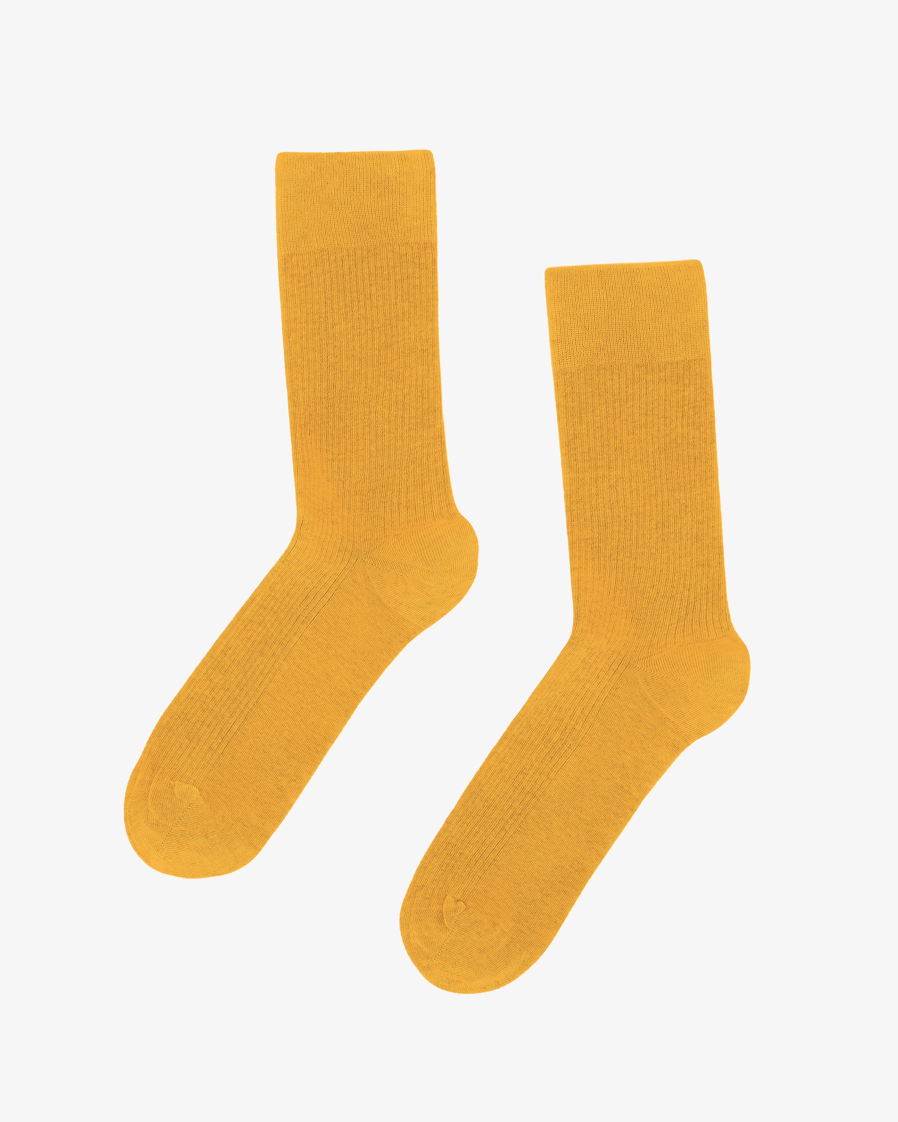 Organic Cotton Women's Classic Ankle Socks - Burnt Yellow | Soft Comfortable Everyday Socks for Work, Yoga & Casual Wear