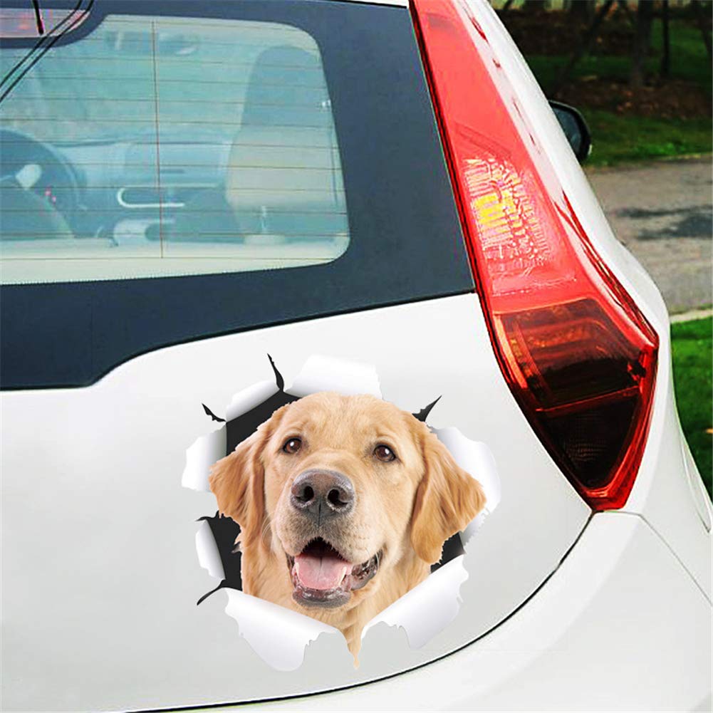 3D Dog & Cat Car Stickers - Zcargel Animal Decals for Cars, Motorcycles & Vehicles - Creative Pet Stickers for Car Decoration & Personalization - Perfect for Pet Lovers & Auto Enthusiasts (Great for Windows, Bumpers & Helmets)