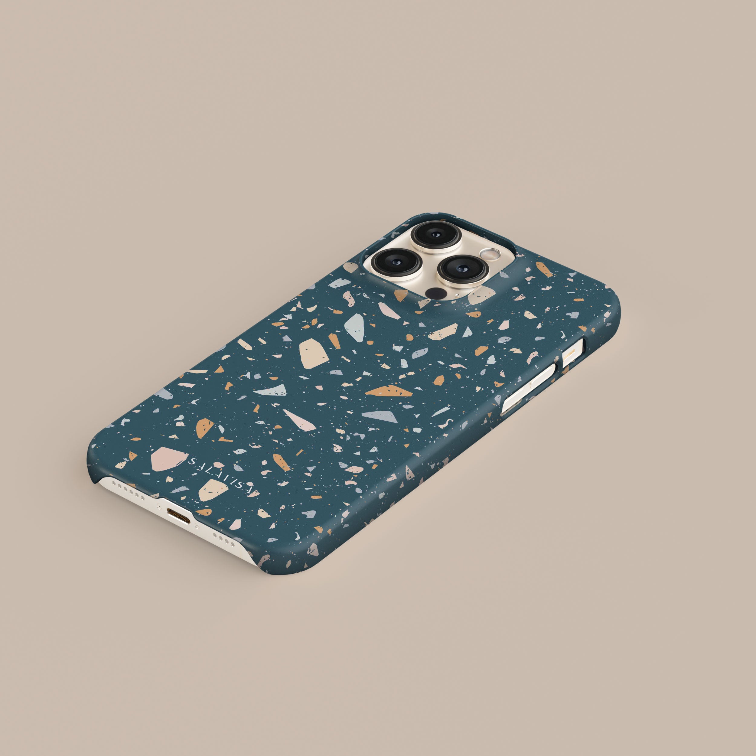 Terrazzo Pattern Phone Case for iPhone & Samsung - Stylish & Durable Vanity Cover for Everyday Use, Work, and Travel