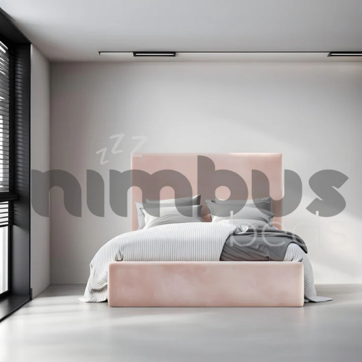 Queen Size One Panel Bed Frame - Sturdy Metal Platform Bed with Easy Assembly, No Box Spring Needed - Perfect for Modern Bedrooms, Guest Rooms & Small Spaces
