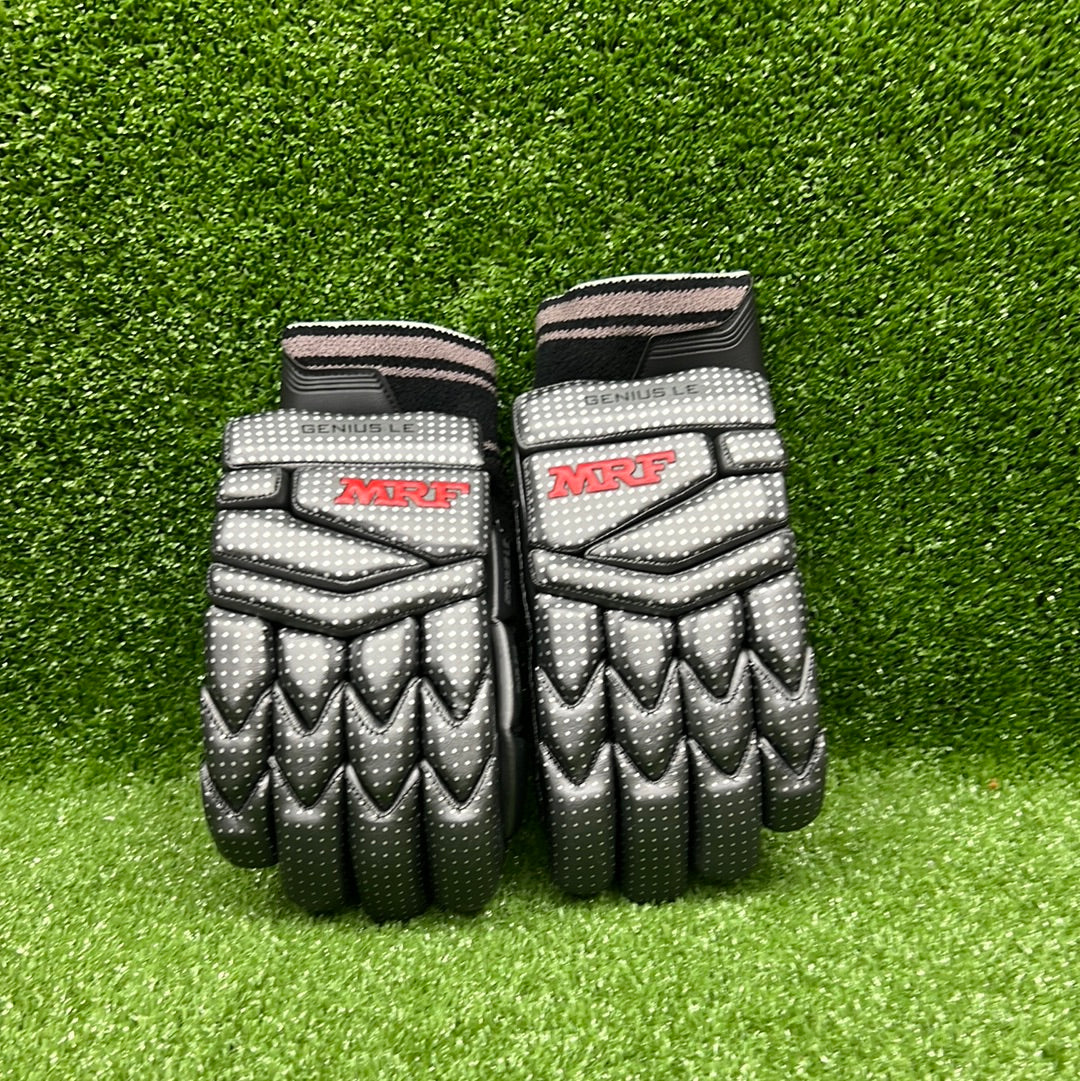 MRF Genius LE Adult Cricket Batting Gloves - Premium Leather Protection for Cricket Players - Perfect for Practice & Match Play