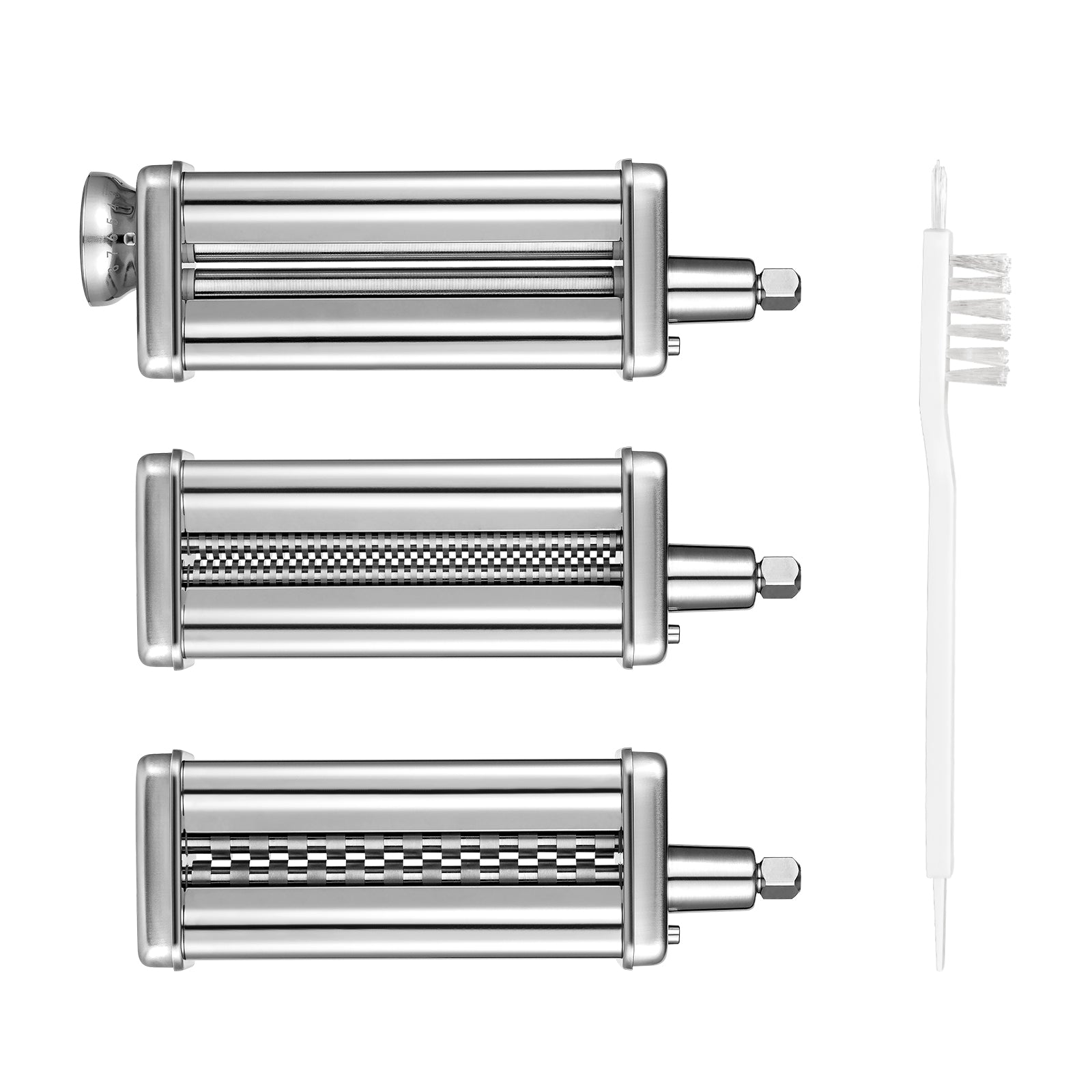 3 Piece Pasta Roller & Cutter Attachments Set for KitchenAid Mixer - Dough Sheeter, Fettuccine & Spaghetti Maker - Perfect for Homemade Pasta, Italian Cooking & Baking
