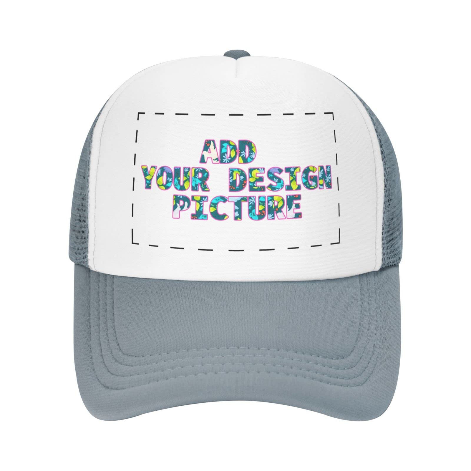 Custom Trucker Hats for Men & Women - Personalized Photo Baseball Caps - Design Your Own - Black | Perfect for Sports, Outdoor Activities & Fashion Accessories