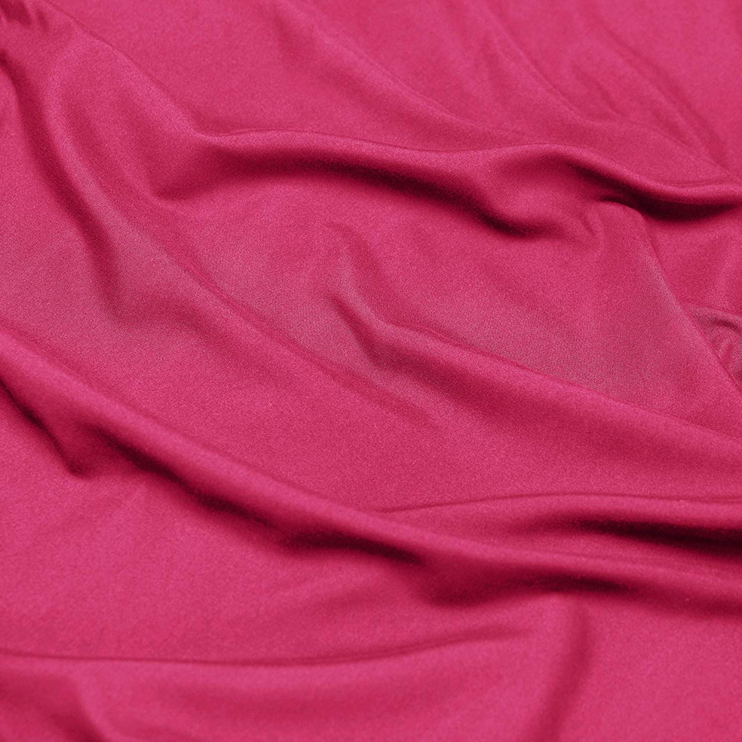 Premium 300 GSM Organic Cotton Duvet Cover & Comforter Set - 500 Thread Count, Twin Size Hot Pink (2-Piece) for Cozy Bedroom & Guest Room Decor