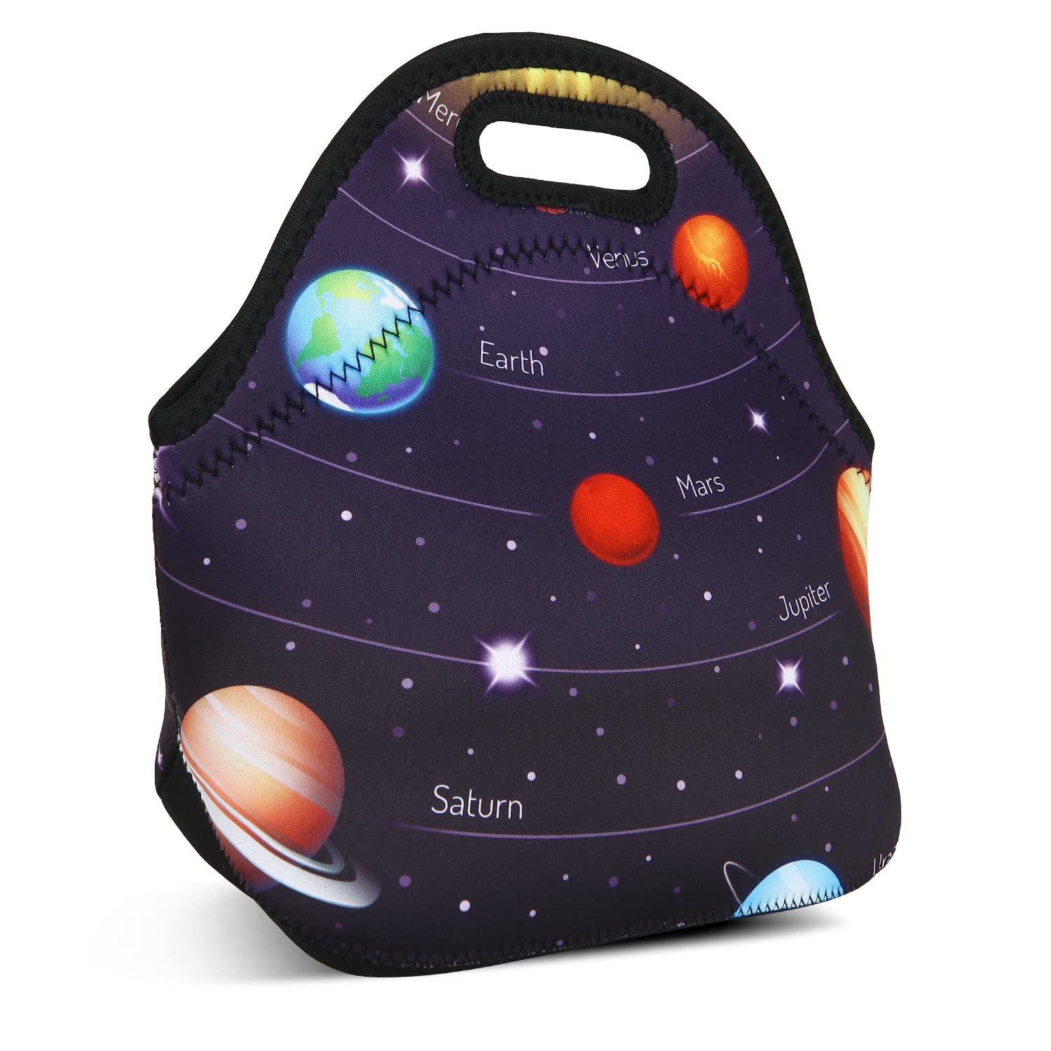 Violet Mist Neoprene Insulated Lunch Bag - Waterproof Reusable Lunch Tote for Women & Men - Perfect for Work, School, Picnics & Outdoor Activities - Great Christmas Gift & Thanksgiving Present