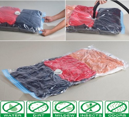60 Pack Medium Vacuum Storage Bags 70cm x 50cm - Space Saving Clothes Organizer for Travel, Seasonal Wardrobe & Home Organization | Wholesale Discount