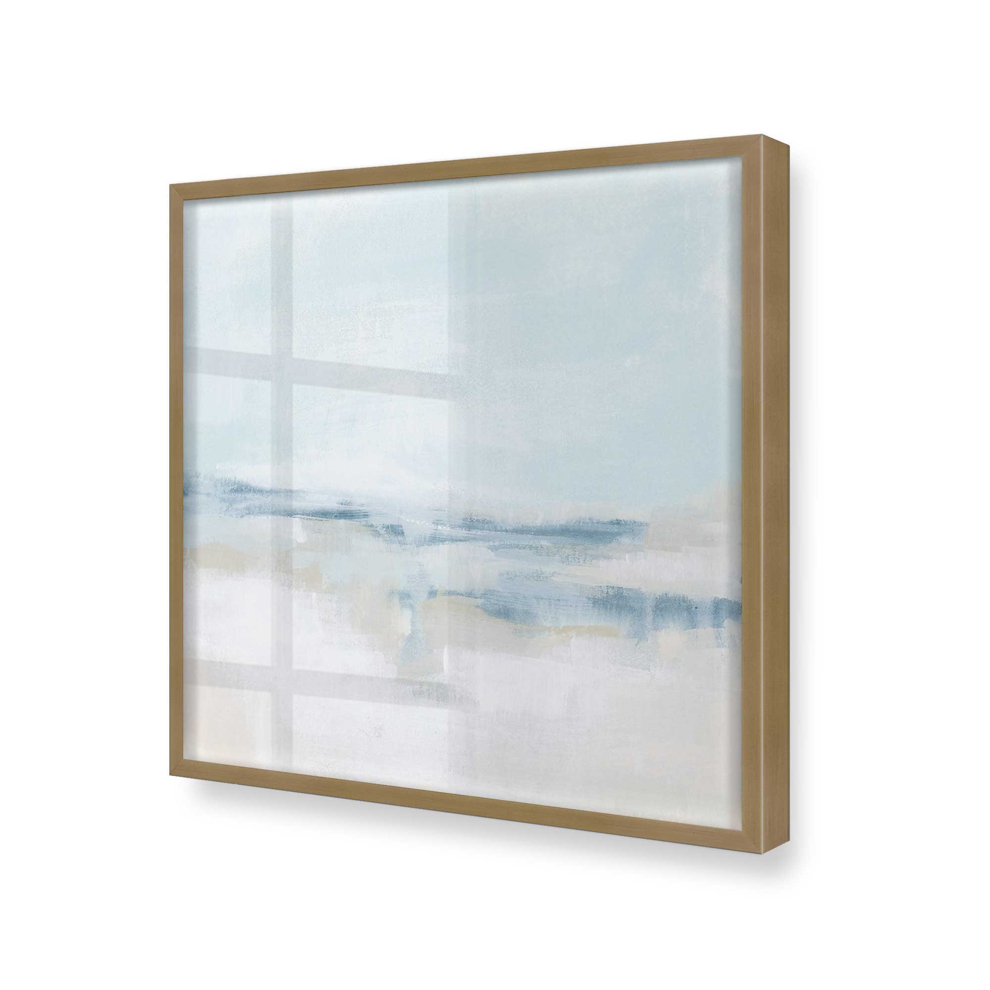 Cloudy Shoreline Hues II Print - Coastal Wall Art Decor for Beach House, Living Room & Office - Perfect for Nautical & Boho Home Decor