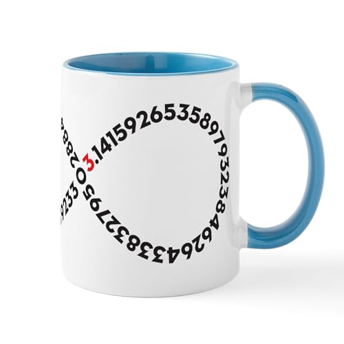 White/Blue Inside - Infinity Pi Mug