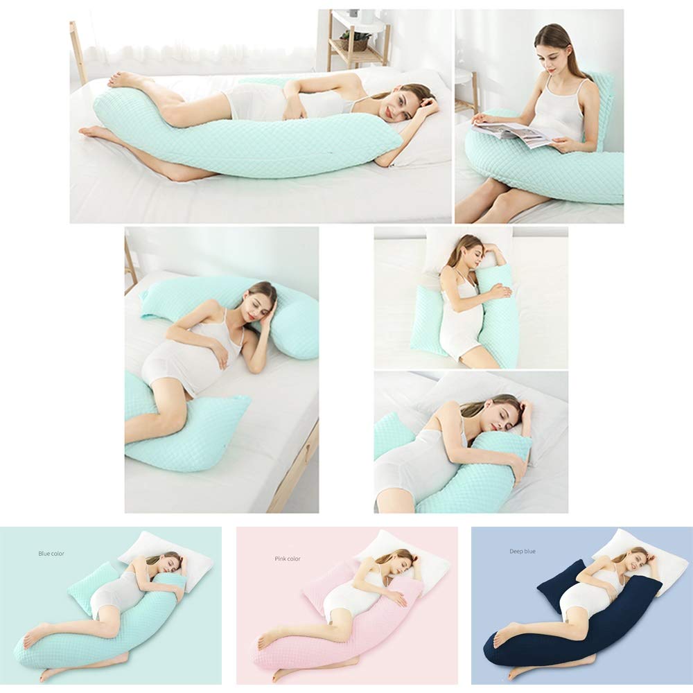 3D Air Cotton G-Shaped Pregnancy Body Pillow for Pregnant Women - Full Body Support for Side Sleeping, Maternity Comfort, and Back Pain Relief - Perfect for Pregnancy, Nursing, and Postpartum Recovery