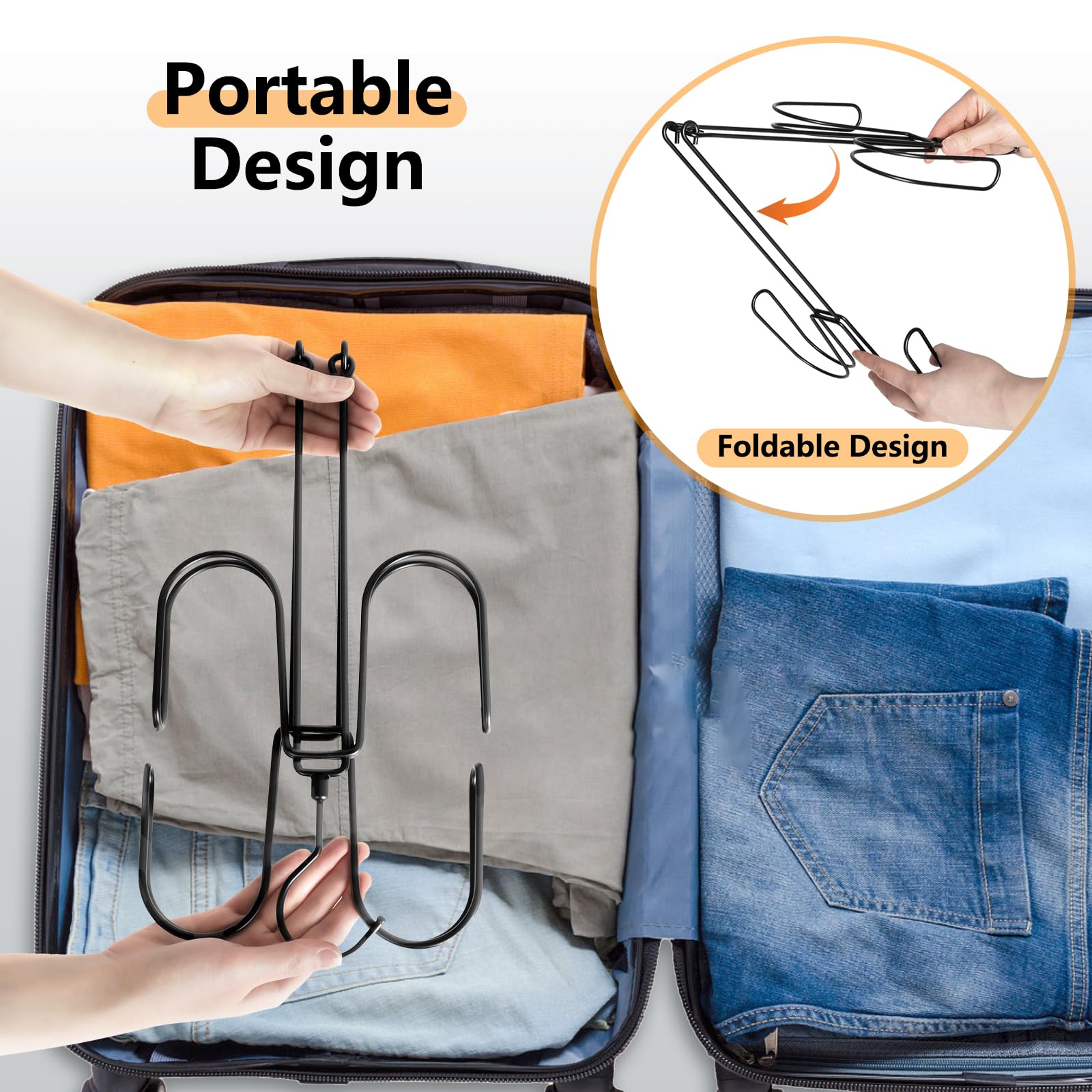 NANATI Stainless Steel Hat Hangers for Closet - 1 Pack Baseball Cap Organizer Rack | Space-Saving Hat Storage Solution for Home, Office & Retail Display
