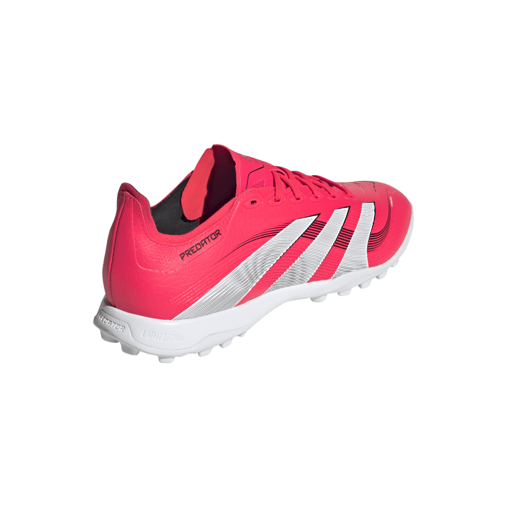Adidas Predator League TF Turf Football Shoes for Men - Lucid Red/White/Core Black - Soccer Cleats for Artificial Grass - Perfect for Training & Matches