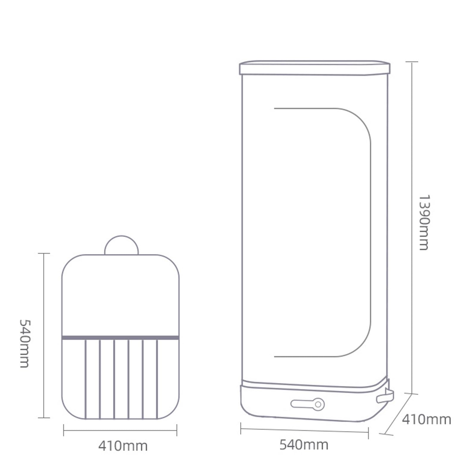 Portable Foldable Clothes Dryer, Fully Automatic Electric Steam Iron with 180-Minute Timer & Constant 60°C Temperature for Home Use - Perfect for Apartments, Travel, and Small Spaces