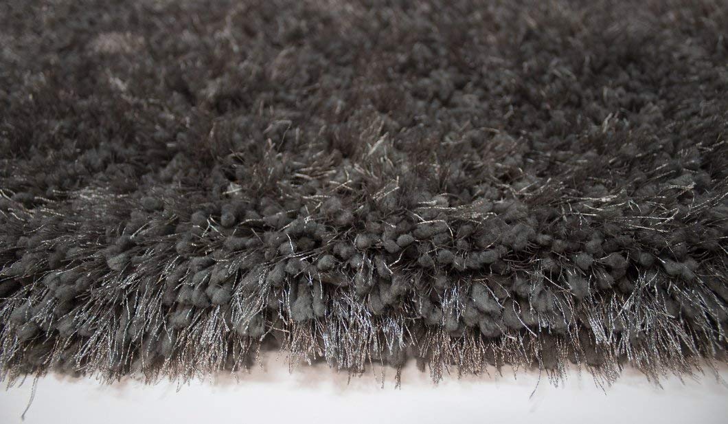 Luxury Soft Plush Shag Area Rug - 1.5' Thick Non-Shedding Non-Slip Easy Clean Modern Home Decor Carpet (Gray, 8' x 10') | Perfect for Living Room, Bedroom & Nursery Flooring